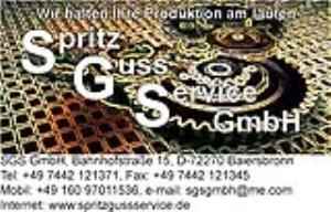 SGS GmbH                                                                                             SpritzGussService – Anbieter von Spezial-Schmierstoffe für -Spritzgussmaschinen