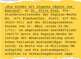 Wöchentlich für das Management: 2.500. Ausgabe der Kunststoff Information                                                       