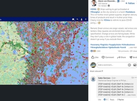Logistik: Ein Bild sagt mehr als 1.000 Worte – das Gedrängel vor Shanghai                                                       