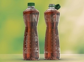 Sidel: „Nackte“ Flasche aus RE PET                                                                                              