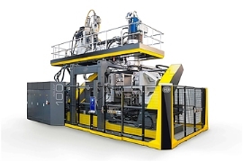 Fries: Neue Extrusionsblasmaschine für Fässer mit Rezyklatanteil