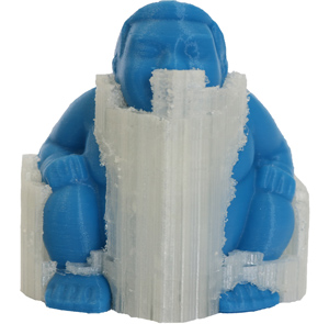 PVOH-Stützstrukturen im 3D-Druck (Foto: Kuraray)