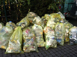 Für die Verwertung von Kunststoffverpackungen aus Gelben Säcken und Tonnen ist eine Großanlage geplant (Foto: DSD Holding)