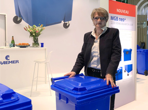 Delphine Peragut auf dem Craemer-Stand während der Messe Pollutec (Foto: Craemer)