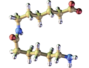 Kuraray will in Thailand eine Anlage für das Polyamid 9T errichten. Im Bild: ein Polyamid-Molekül (Abb.: iStockphoto/Martin McCarthy)