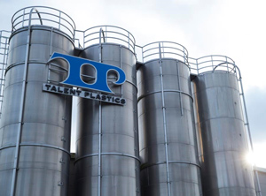 Silos am Standort für Profilextrusion in Göteborg (Foto: Talent Plastics)