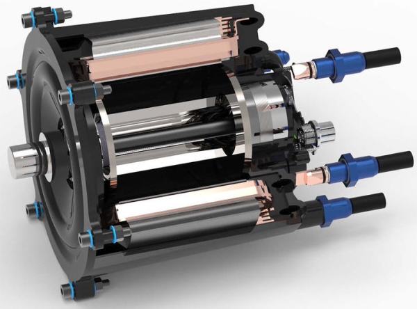 Direktgekühlter Elektromotor mit Kunststoffgehäuse (Abb: Fraunhofer ICT)