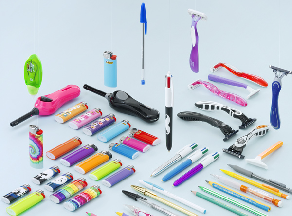 Die drei großen Geschäftsbereiche des Konzerns umfassen Rasierer, Feuerzeuge und Stifte (Foto: BIC)