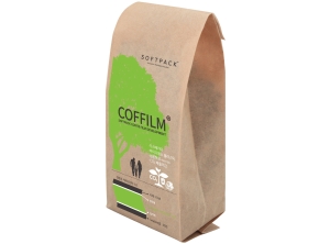 Der Kaffeebeutel ist inklusive Barriereschicht biologisch abbaubar (Foto: Softpack)

