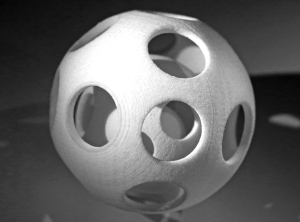 3D-gedrucktes Demoteil aus PA 6 (Foto: Evonik)