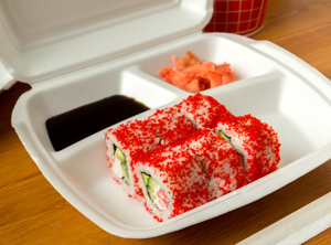 In Kalifornien könnte der Verkauf von Sushi in EPS-Schalen ab 2030 verboten sein (Foto: Panthermedia/Elena281)