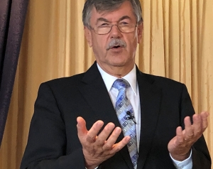 GKV-Präsident Roland Roth auf der Aschermittwochs-Pressekonferenz in Frankfurt (Foto: KI)