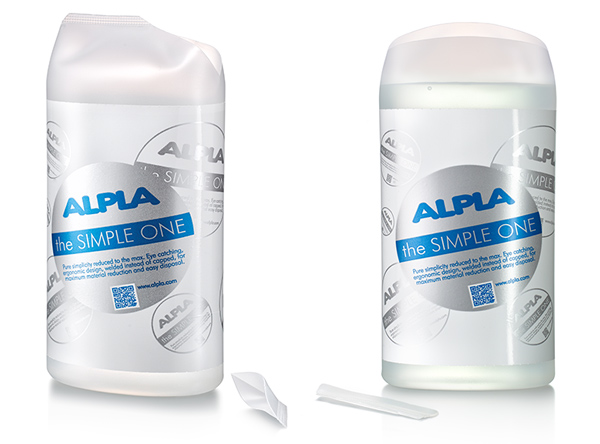 Mittelding zwischen Flasche und Beutel: die Verpackung ,,The Simple One