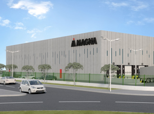 So soll das Werk im Automobilzentrum Kenitra aussehen (Abb: Magna)