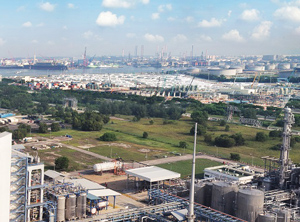 Petrochemie-Anlagen auf Jurong Island (Foto: BASF)