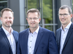 Henk Gövert (li.), Norbert Nobbe (Mitte), Matthias Lesch (Foto: 
Pöppelmann) 
