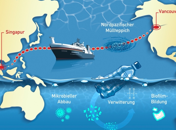 Route der Pazifik-Expedition (Abb.: Die Aktivisten, Leipzig)