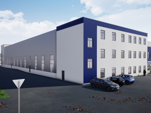 Computer-Modell der neuen Halle (Abb.: KWK Kremsmünster)