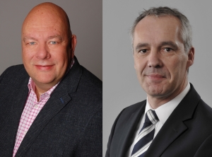 Axel Echtermeyer (l.), Verkaufsleiter Deutschland, und Markus Friedrichs, Vertriebs- und Marketingleiter in der DACH-Region (Fotos: Uponor)