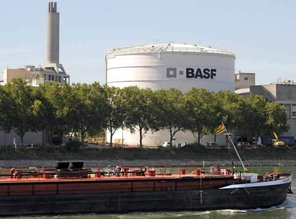 Ein Werksteil von BASF in Ludwigshafen (Foto: BASF)