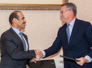 Doha, jetzt Washington D.C. – Hauptsache Polyolefin-Großprojekt: Die beiden Konzernlenker aus den USA und Qatar (Foto: CP Chem)