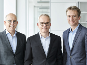 Die Geschäftsführer Klaus Ensinger, Dr. Roland Reber und Dr. Oliver Frey (v.l., Foto: Ensinger)