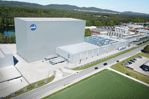 So werden das neue Hochregallager und die Verladehalle aussehen (Abb.: groku Kunststoffe)