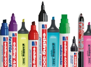Edding ist insbesondere für Permanentmarker bekannt (Foto: edding)
