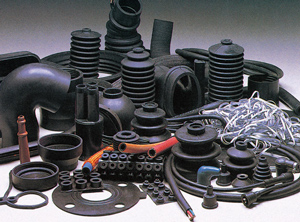 Industrie- und Automotive-Teile aus Chloropren-Kautschuk (Foto: Tosoh)
