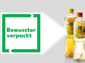 Bewusster verpackt-Logo für nachhaltige Kunststoffverpackungen (Foto: Kaufland)