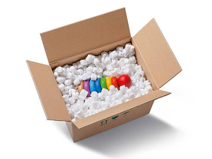 Zu den Produkten gehören unter anderem Verpackungschips aus EPS (Foto: Storopack)