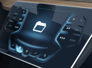 Während der IAA stellte Preh ein 3D-Bedienkonzept vor (Foto: Preh)