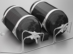 Wasserstoff-Hochdrucktanks aus CFK (Foto: Plastic Omnium)