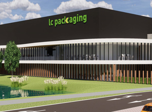 Computer-Modell der neuen Zentrale in Waddinxveen (Abb.: LC Packaging)