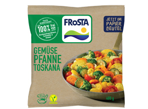 Der Tiefkühl-Spezialist will rund 40 Mio Schlauchbeutel im Jahr auf Papier umstellen (Foto: Frosta)