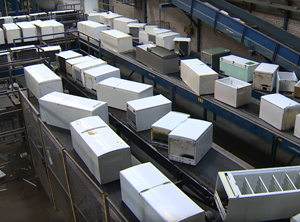 Recycling von Kühlschränken (Foto: Coolrec)