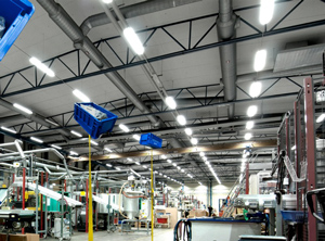 Die Produktionshalle im schwedischen Gislaved (Foto: Placell)