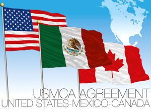 USMCA betrifft ein Gebiet mit fast 500 Millionen Einwohnern und einer Wirtschaftsleistung von rund 23 Bio USD (21 Bio EUR).
