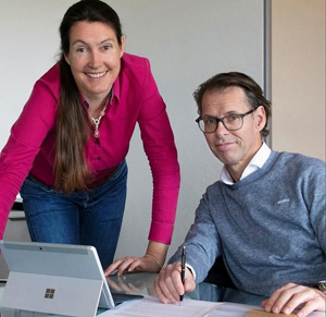 Die Co-CEOs, Geraldine Matchett und Dimitri de Vreeze (Foto: DSM)