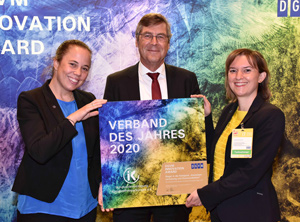 Mara Hancker, IK-Geschäftsführerin Kommunikation, Dr. Jürgen Bruder, IK-Hauptgeschäftsführer bis Ende 2019 und Dr. Isabell Schmidt, IK-Geschäftsführerin Kreislaufwirtschaft (Foto: DGVM)