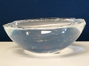 Erstes recyceltes Polystyrol von Ineos Styrolution aus dem Jahr 2019 (Foto: Ineos Styrolution)