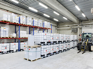 Lagerhalle im finnischen Kokkola (Foto: Kokko-Fiber)