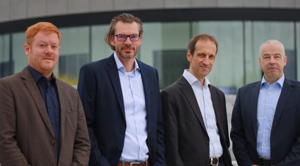 Florian Baumgärtner, Christian Schlummer, Rolf Heusser, Torsten Clasen (von links, Foto: Promix)