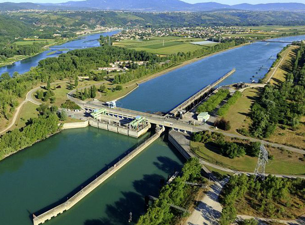 Schleuse bei Sablons auf der Rhone (Foto: CNR)