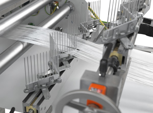 Die „Rothabow“-Produktionslinie ist mit einer Faserführung mit zwei Kämmen ausgestattet (Foto: Roth Composite Machinery)