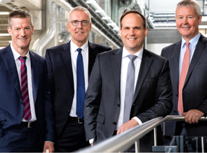 Martin Schulteis, Dr. Jürgen Vutz, Dr. Falco Paepenmüller, Peter Steinbeck (v.li.; Foto: W&H)