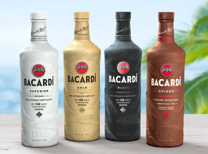 Ab 2023 auf dem Markt: Gebinde aus einer Papier-Biopolymer-Kombination (Foto: Bacardi)