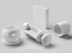 Zerspante Bauteile aus PET (