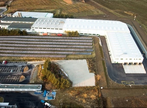 Das Werk in Pisek / Tschechien aus der Vogelperspektive (Foto: Heyco Gruppe)