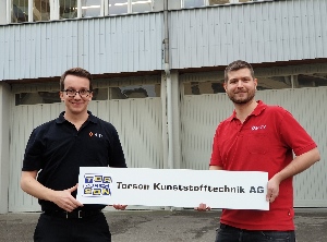 Die jungen Gründer Oliver Schlatter (li.) und Tobias Ammann (Foto: Injex AG)